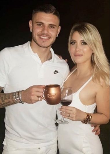 Mauro Icardi aprovechó sus vacaciones en Italia para llegar a la Argentina.