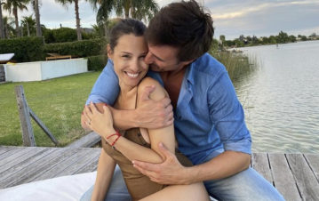 ¡Más tierno imposible! El video que muestra la panza de Pampita acariciada por Roberto García Moritán