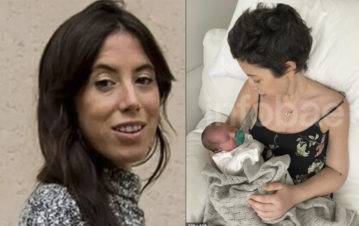 La última foto de Sofía Sarkany con su bebé en brazos horas antes de morir