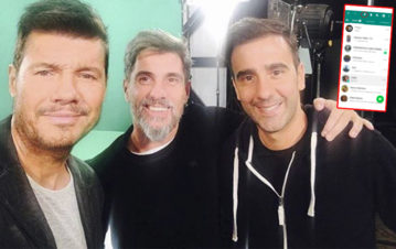 ¡Secreto develado! Revelan el contenido del chat que tienen Tinelli, Hoppe y el Chato Prada: "Marcelo siempre pone..."