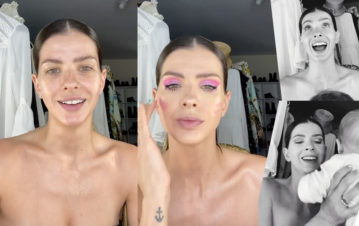 Misión imposible: la China Suárez intentó hacer un tutorial de maquillaje pero Amancio y Magnolia ¡no la dejaron!
