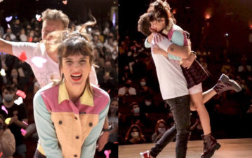 El amoroso beso de Nico Vázquez y Gimena Accardi después del estreno a sala llena de Una semana nada más