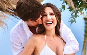 ¡Puro amor! La dulce foto de Roberto García Moritán mimando la pancita de Pampita