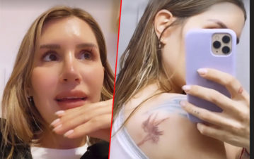 Mica Tinelli mostró los tatuajes que comenzó a borrarse porque la avergüenza