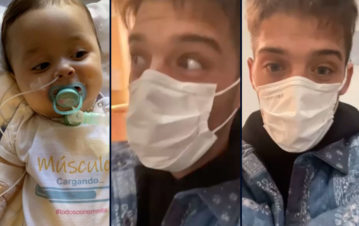 ¡Emocionante! Santi Maratea compartió el increíble paso a paso de Emmita para recibir su medicación