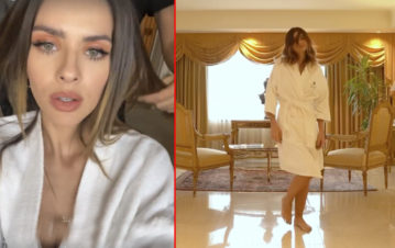 El video de la China Suárez bailando en bata que causó furor