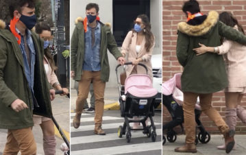 ¡Exclusivo! El video íntimo de Pampita y Roberto García Moritán paseando muy mimosos a su hija Ana por Palermo