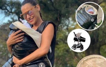 Cómo es el lujoso cochecito con el que Pampita pasea a Ana: cuánto cuesta y de que materiales está hecho