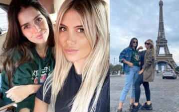 Cómo fue el reencuentro de Wanda y Zaira Nara en París después de un año sin verse