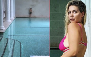Wanda Nara mostró la lujosa pileta de su casa en París con una foto que lanza "fuego"