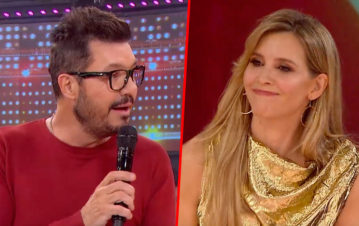 ¡En vivo! Marcelo Tinelli descubrió a Guillermina Valdés contestando un mensaje y se generó un tenso cruce