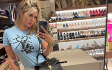 Wanda Nara se fue a Milán y se armó un vestidor completo: las fotos de su lujoso guardarropa