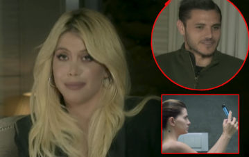 ¡No le cree nada! La cara de Wanda Nara cuando Mauro Icardi aseguró que hubiera dejado el fútbol si ella le era infiel