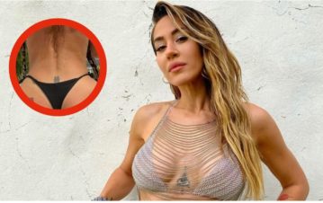 Jimena Barón explicó el significado del tatuaje chino que se hizo en la cola: “Me dijeron que era 'dulzura', pero me escribieron…”