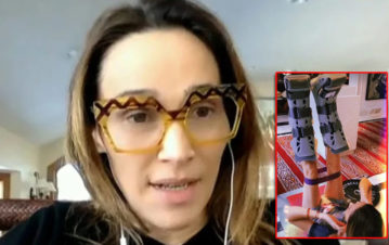 Vero Lozano mostró cómo empezó la rehabilitación de su difícil operación en su casa