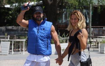 Luciano Castro comenzó a practicar un extraño deporte y Flor Vigna no contuvo su emoción
