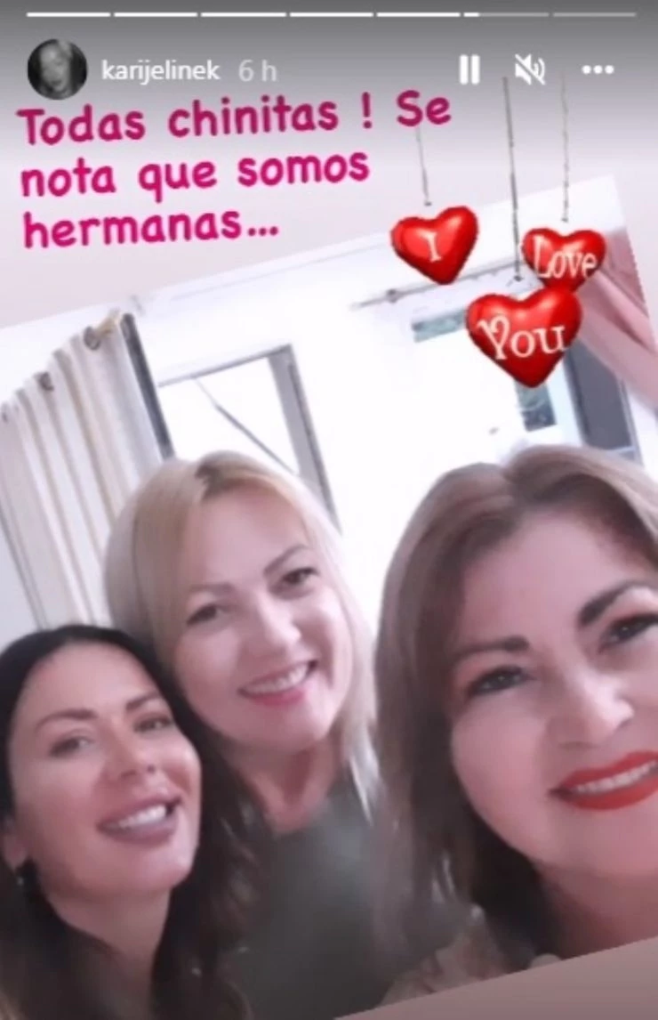 Karina Jelinek presentó a sus hermanas luego de que la bloquearan del chat  familiar: “Se nota que…” – Revista Paparazzi