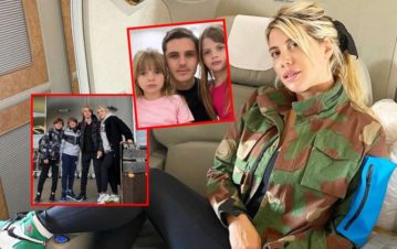 ¡Último momento! Wanda Nara dejó a las nenas con Mauro Icardi y se fue de París con sus hijos varones