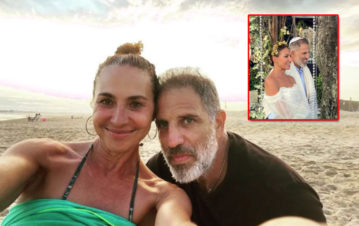 Las fotos privadas de la boda de Natalia Lobo, que se casó a los 52 años