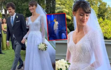 Katja, la hija de Ciro Martínez, dio el sí en su súper boda y su papá sorprendió con un show de Los Piojos: el video