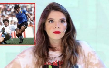 Dalma Maradona contó su verdad sobre la camiseta de Diego que se vende en Inglaterra: “Mi papá me dijo que…”