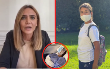 Uma, la hija de Amalia Granata, fue operada y en un video mostró los resultados
