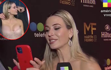Qué hizo y qué dijo Jésica Cirio al ver su video “en lolas” en los Martín Fierro