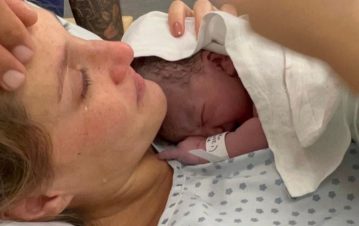 ¡Emocionante! Mica Viciconte compartió el video del parto de Luca, su primer hijo