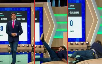 Robertito Funes Ugarte sufrió una tremenda caída en vivo: "Se me rompió la..."