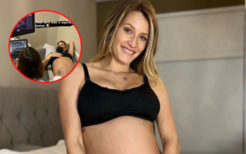 Mica Viciconte mostró la foto de su gigantesca panza en su última ecografía