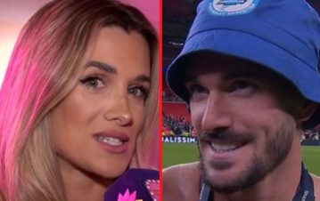 La reacción de Camila Homs tras el saludo de Rodrigo de Paul a Tini Stoessel