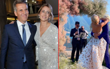 Las fotos íntimas del casamiento de Martín Redrado y Lulú Sanguinetti en Italia