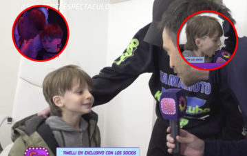 Lolo, el hijo de Marcelo Tinelli y Guillermina Valdés, habló en la tele por primera vez y es un fenómeno
