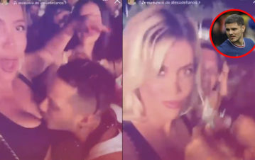 Mauro Icardi explotó de celos al ver la fiesta loca de Wanda donde la besó otro hombre