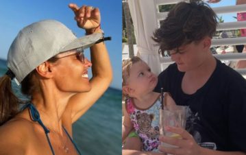Pampita captó la escena más tierna de sus hijos Bautista y Ana en sus vacaciones en Ibiza