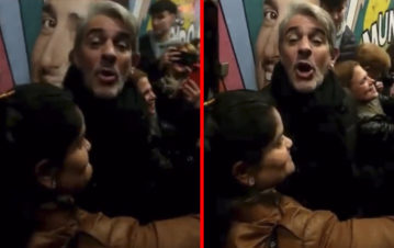 ¡Fuerte! Pablo Echarri reaccionó a puro grito al ser escrachado: "¡Salí de acá, salame!"