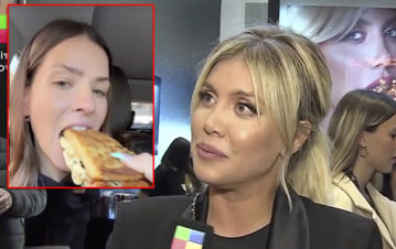 Wanda Nara ninguneó a la China Suárez por las fotos comiendo pizza