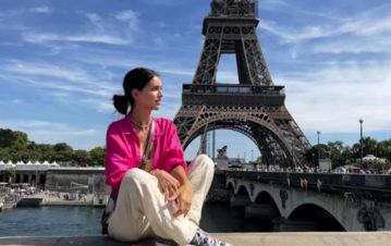 El look de Zaira Nara para celebrar su cumpleaños 34 en París