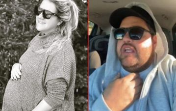 Darío Barassi compartió una foto de su esposa en su último mes de embarazo