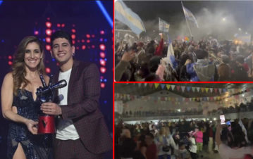 El triunfo de Yhosva Montoya en La Voz fue celebrado como un mundial en todo Chubut, su provincia
