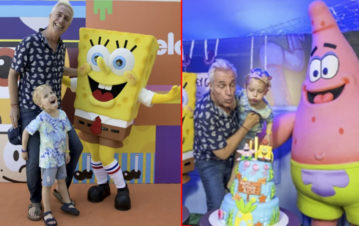 Las fotos de la fiesta que armó Marley por el cumpleaños de Mirko de 5 años inspirado en Bob Esponja