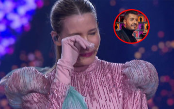 Guillermina Valdés lloró en La Máscara, le mandó un mensaje a Tinelli y contó por qué la retó su hijo Dante: "Me dio con un caño"