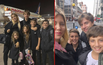 Por qué Wanda Nara se fue a Londres con sus cinco hijos