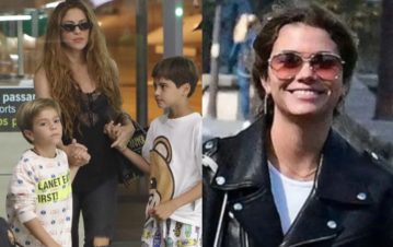 Los hijos de Shakira y Gerard Piqué ya conviven con la novia de su papá: las fotos
