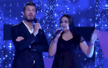 El divertido cruce de Marcelo Tinelli con Nadine Chantal en Canta conmigo ahora: “Te veo desinhibida y…”