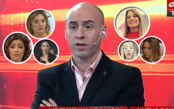 ¡Escándalo! El Pelado de Crónica se peleó al aire con una compañera y lo acusan de maltratador, misógino y machirulo