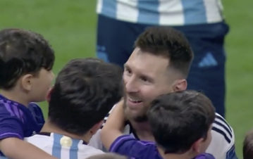 Argentina campeón del mundo: así celebró Lionel Messi con sus hijos