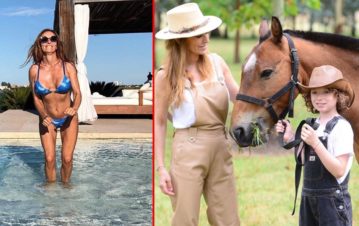 Aparecen las fotos del mágico jardín de la casa de campo de Analía Franchín