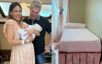 Barby Franco mostró cómo quedó el cuarto de su hija, con techo de chapa para oír el ruido de la lluvia en... ¡Barrio Parque!
