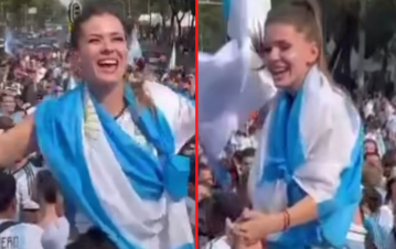 La euforia de la China Suárez tras la victoria de Argentina y la obtención del Mundial: "Este día me lo guardo para siempre"